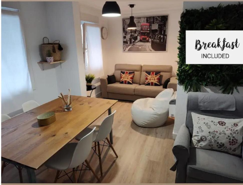 Apartamento Entero Con Desayuno Incluido Y Parking Gratuito, A 3 Km De Playa Con Aire Acondicionado Muskiz Bagian luar foto
